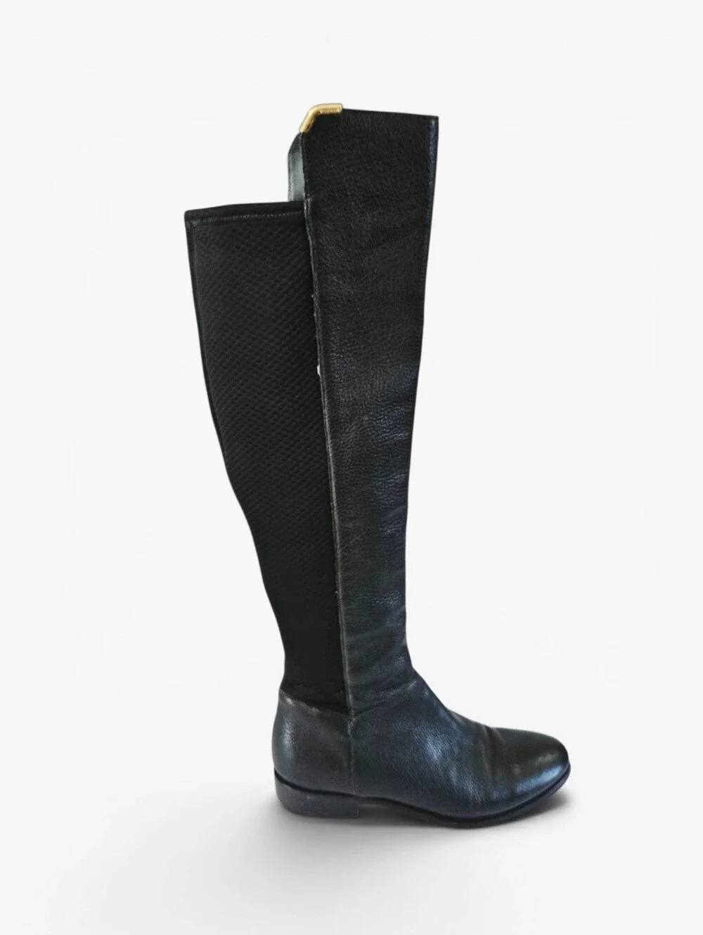 Cole Haan Duchess Over The Knee Leather Quilted Almond Toe Riding Boots 8.5